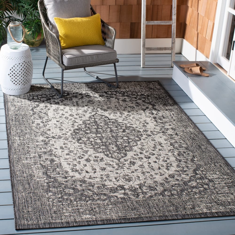 SAFAVIEH Courtyard Boud Indoor/ Outdoor Waterproof Patio Backyard Rug