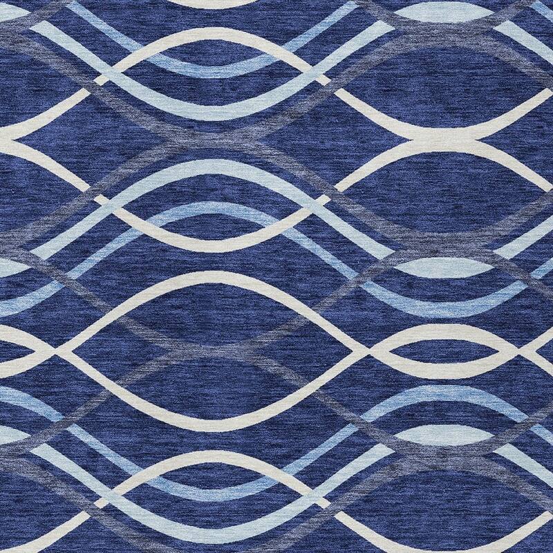 HomeRoots Abstract Transitional Rectangle Outdoor Rug
