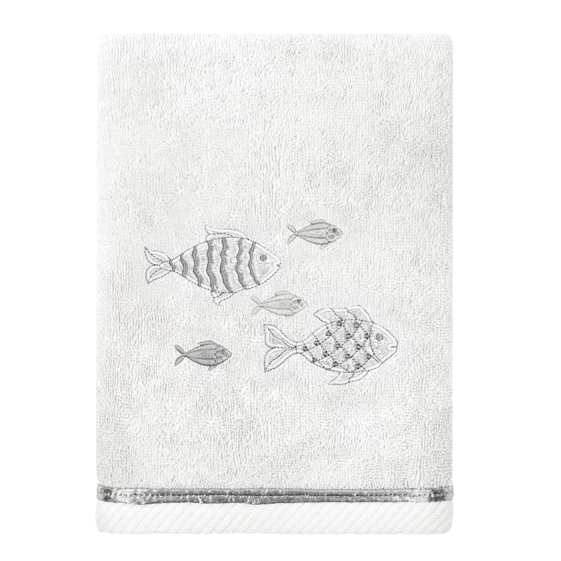 Authentic Hotel and Spa Turkish Cotton Figi 4PC Embellished Towel Set