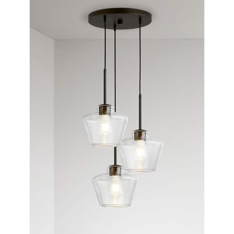 Cafe 3-Lights Designer Glass Pendant Lamp