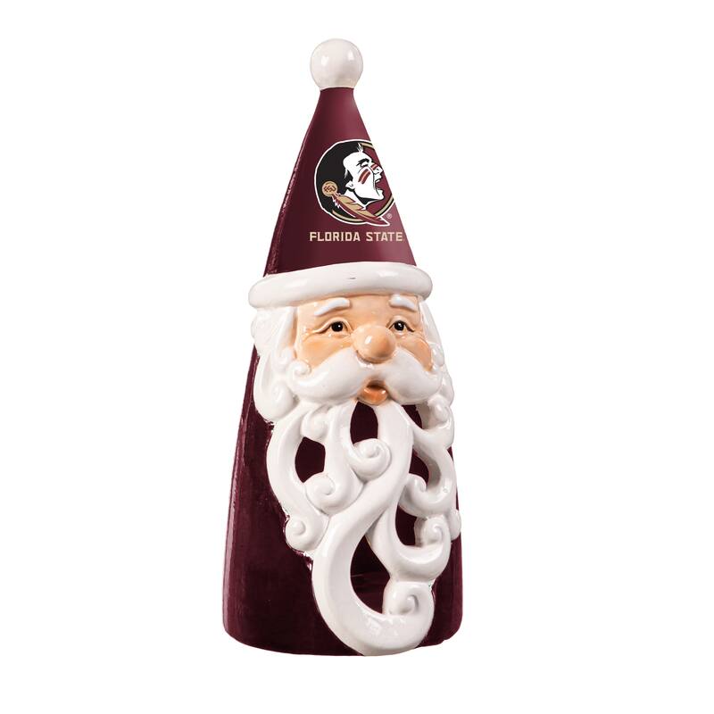 Florida State University Santa LED Garden Statuary, 8"
