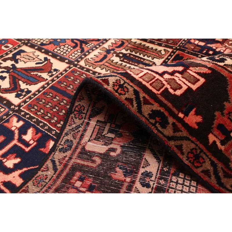 ECARPETGALLERY Hand-knotted Kayseri Vintage Dark Red Wool Rug - 5'5 x 6'11
