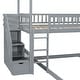 preview thumbnail 17 of 18, Playhouse Design Twin over Twin Bunk House Bed with 2 Drawers and Slide