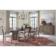 preview thumbnail 7 of 8, Magnussen Home Kavanaugh Weathered Kona Brown Upholstered Side Chair Two Pack - 20''W x 22.5''D x 36''H