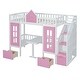 preview thumbnail 17 of 16, Twin-Over-Twin Bunk Bed with Changeable Table, Bunk Bed Turn into Upper Bed and Down Desk
