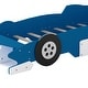 preview thumbnail 30 of 42, Race Car Red Pine Platform Bed with Wing & Spoiler - Safe for Kids