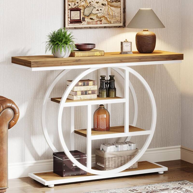 4-Tier Sofa Table Entryway Table, Console Table
