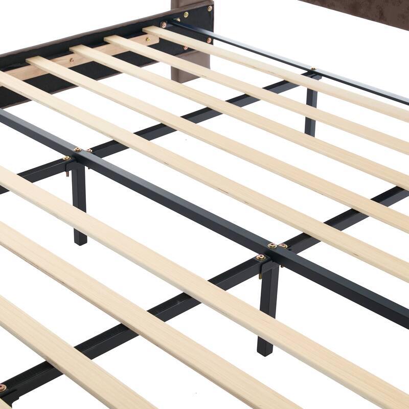 Christopher Knight Home - Amara Traditional Velvet Upholstered Sleigh Bed with Wingback Headboard & Scroll Footboard, King Size