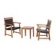 preview thumbnail 10 of 8, Gymax 3PCS Patio Acacia Wood Rattan Bistro Set Outdoor Conversation - See Details