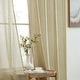 preview thumbnail 45 of 117, HLC.me 2 Piece Semi Sheer Voile Window Curtain Drapes Grommet Top Panels Bedroom, Living Room - Set of 2 panels