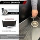 preview thumbnail 34 of 42, STYLISH 25 inch Single Bowl Dual Mount Composite Granite Utility Sink