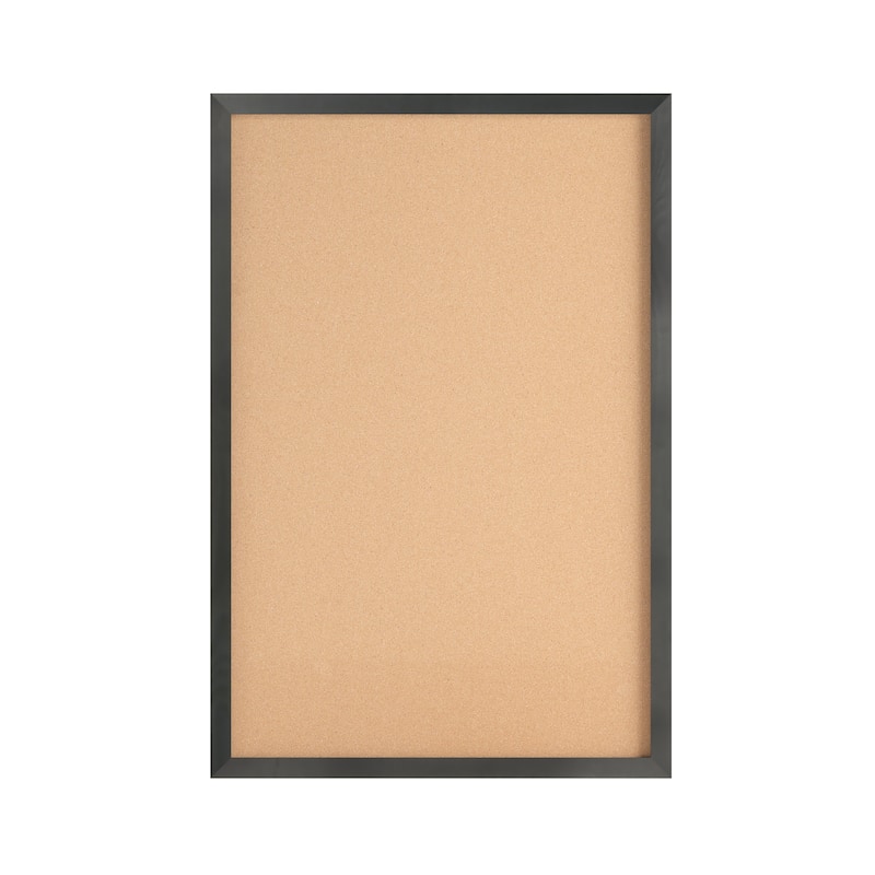 Commercial Wall Mount Cork Board with Wooden Push Pins
