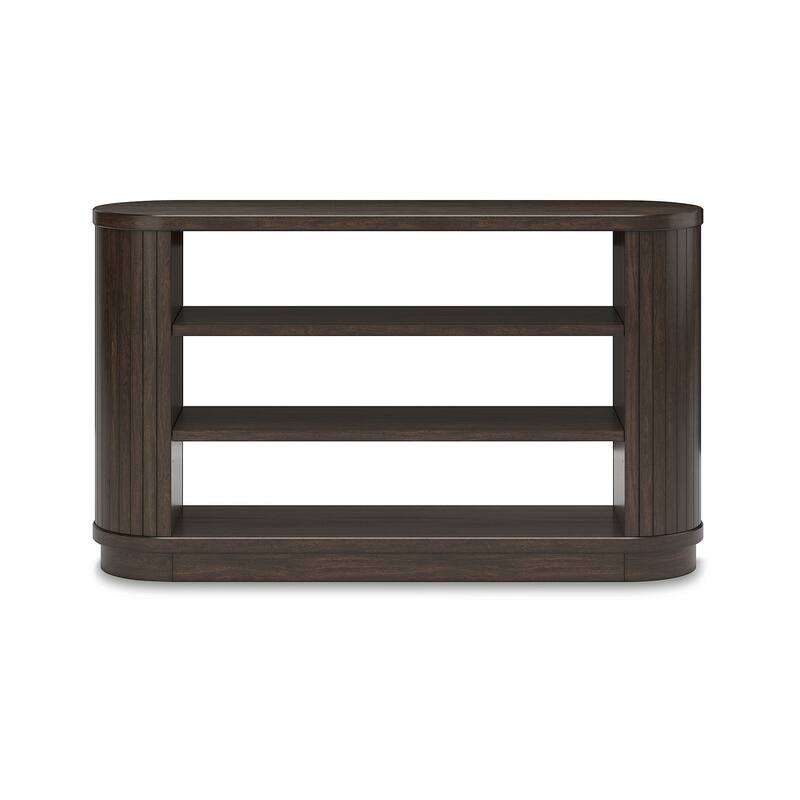 Signature Design by Ashley Korestone Warm Brown 60" Credenza - 57.88"W x 16"D x 34"H