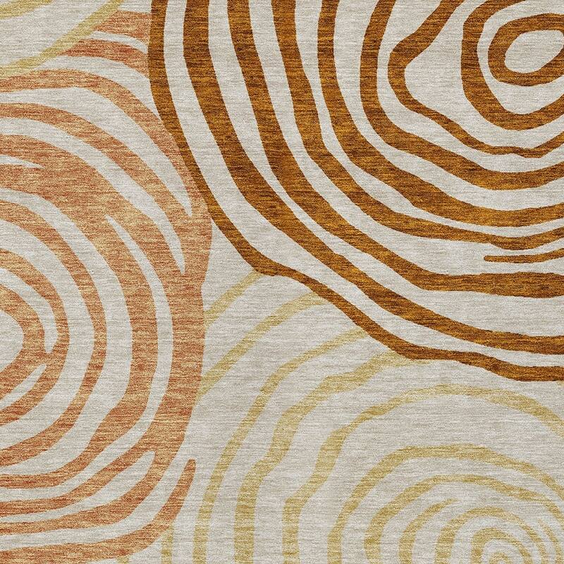 HomeRoots Abstract Transitional Rectangle Outdoor Rug