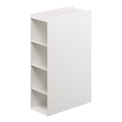 Yamazaki Home 4-Tier Food Wrap Stand, Steel - L 7.09 x W 3.15 x H 11.61 inches