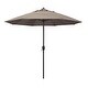 preview thumbnail 83 of 89, North Bend 9-foot Auto-tilt Round Sunbrella Patio Umbrella by Havenside Home Taupe