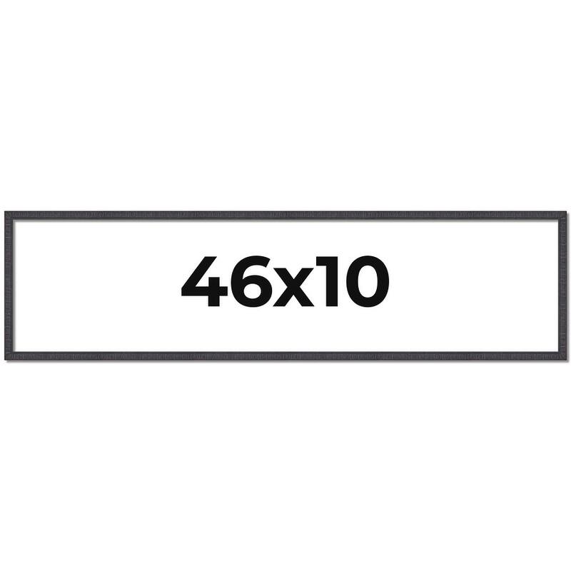 46x10 Frame Brown Solid Wood Picture Frame - Complete Modern Photo