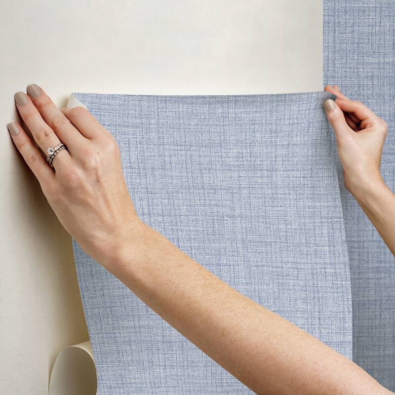 NuWallpaper Lansdowne Blue Peel and Stick Wallpaper