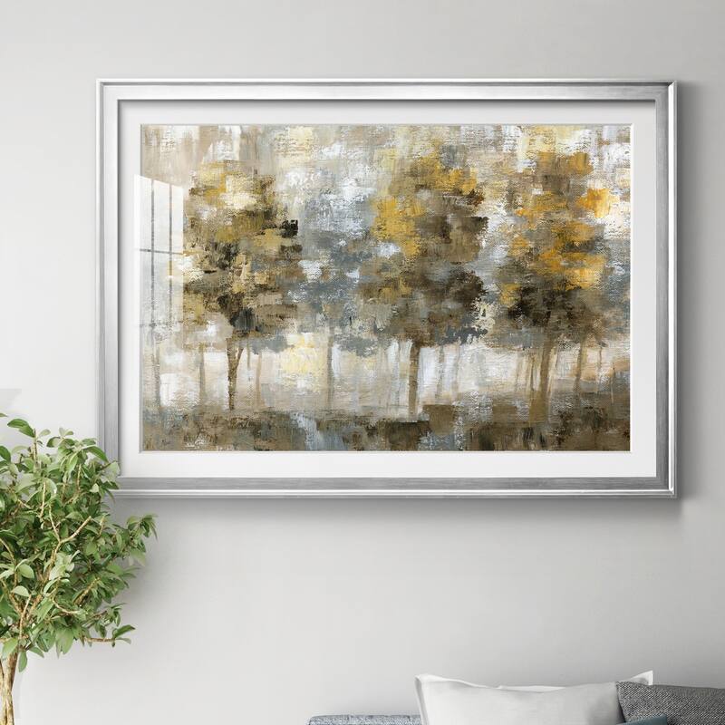 Linen Trees Premium Framed Print - Ready to Hang