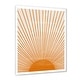 preview thumbnail 6 of 8, Designart 'Orange Sun Print III' Modern Framed Art Print