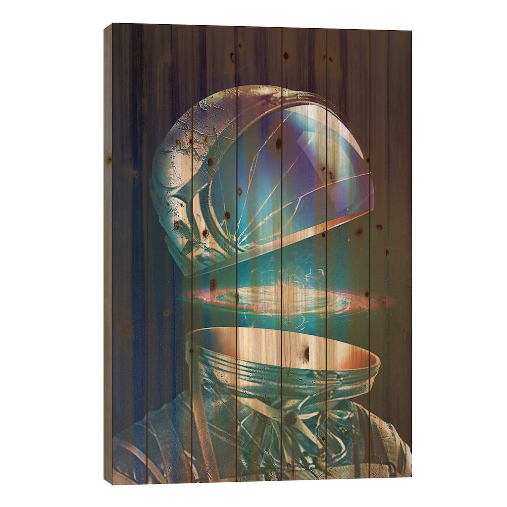 Subdivsion Print On Wood by Seamless - Multi-Color