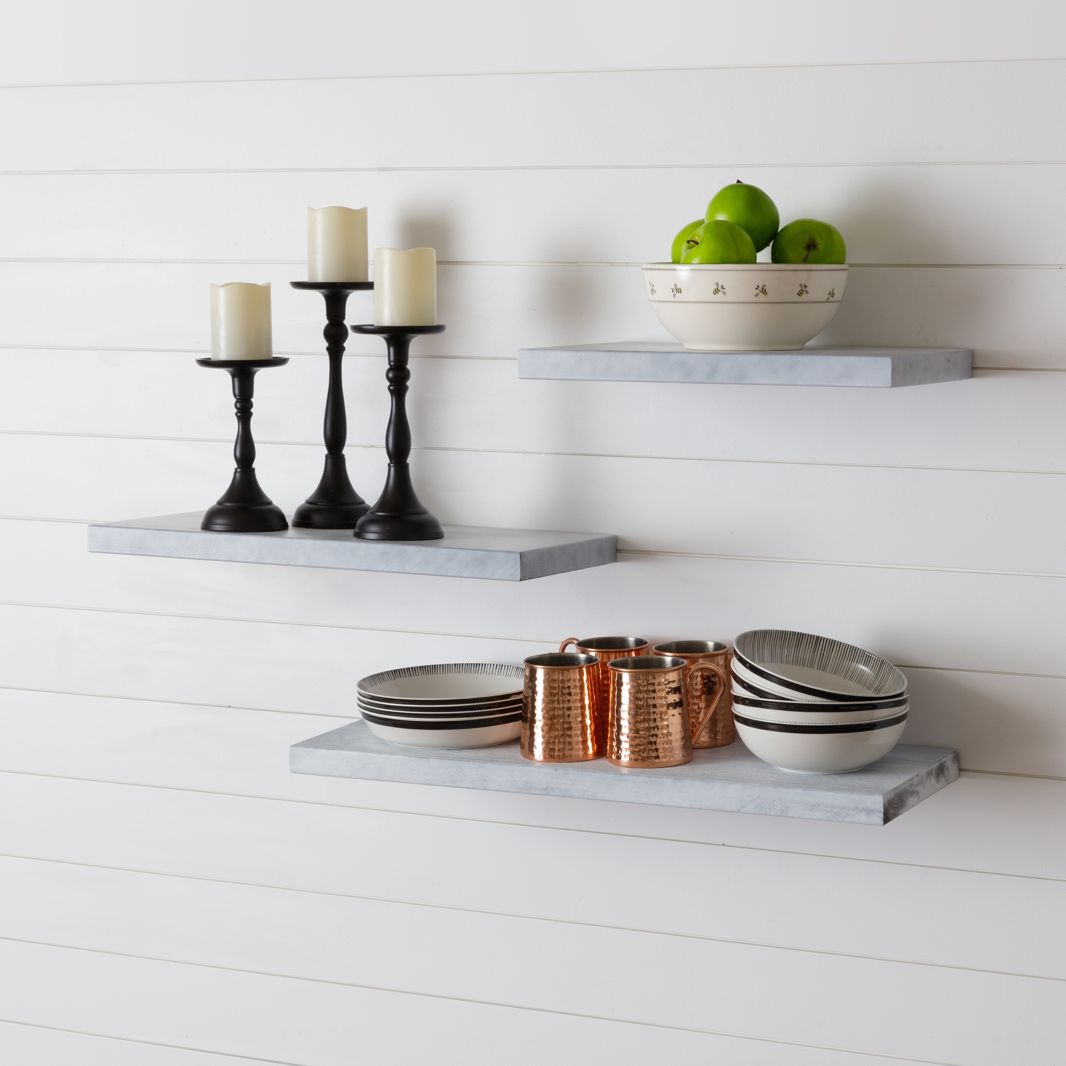 30 inch outlet wide wall shelf
