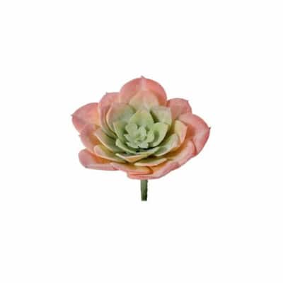 Red And Green 4.5″D Hen Succulent Pick Faux Plants And Trees