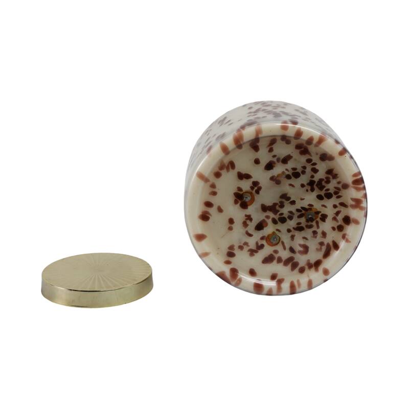 Decorative Scented Candle with Lid - Cinnamon Speckle 180oz - 9"