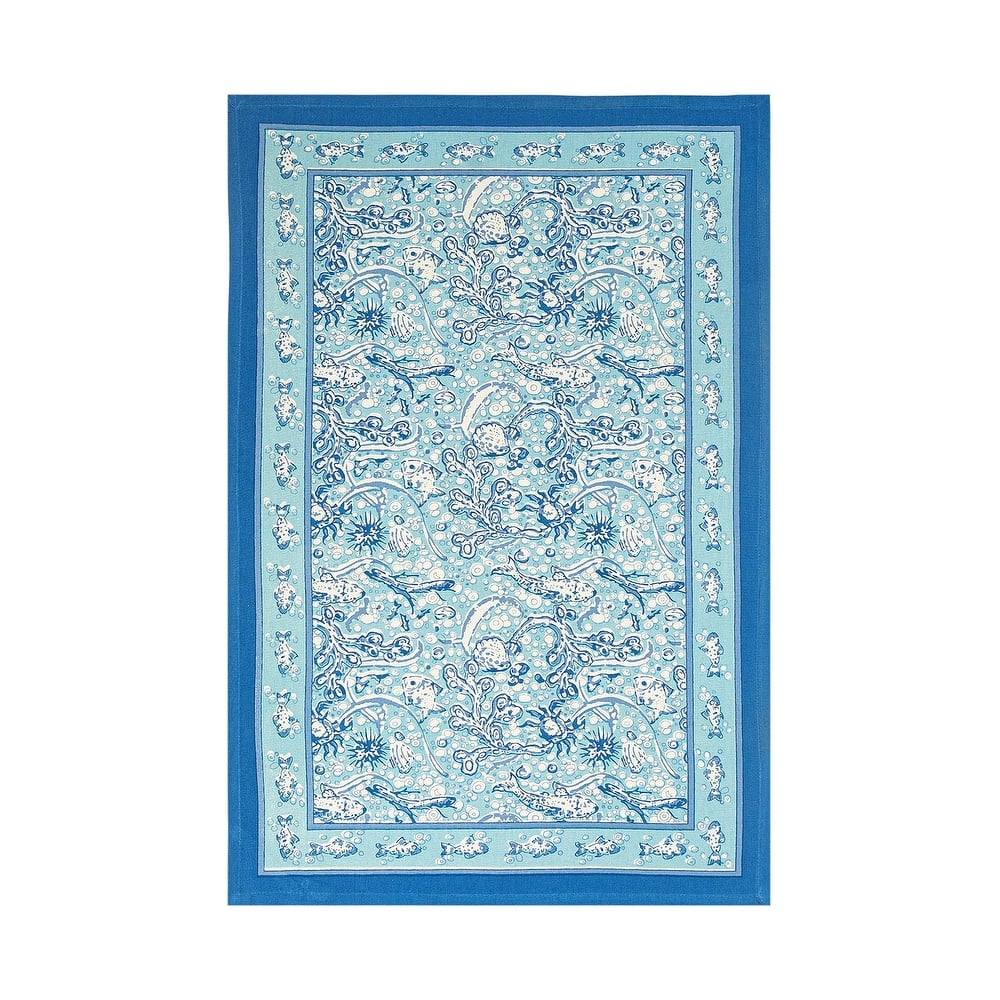 La Mer Aqua Tea Towels 20x30 - Set of 3