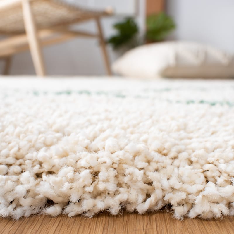 SAFAVIEH Hudson Shag Estella Diamond Trellis 2-inch Thick Rug