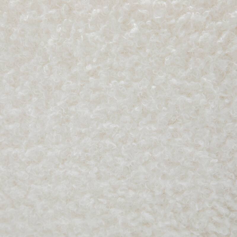 SEYNAR Modern Faux Sherpa Upolstered High Back Armless Accent Chair Set of 2