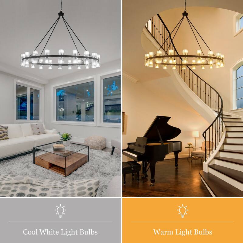 40-light fashionable metal frame wheel light with crystal lampshade bulbs not included