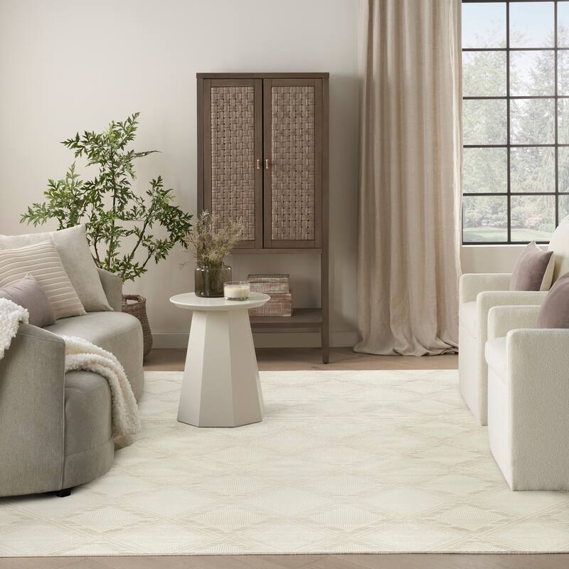 Nourison Serenity Home Indoor only Geometric Area Rug