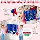 preview thumbnail 5 of 7, 2-in-1 Game Board Game 4-in-a-Row Connect Game Set w/ Carrying Bag