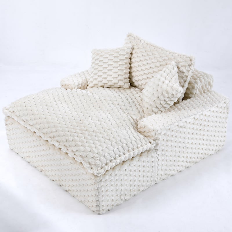 Oversized Single Sofa Chair Extra Wide Reclining Accent Chair Chaise Lounges