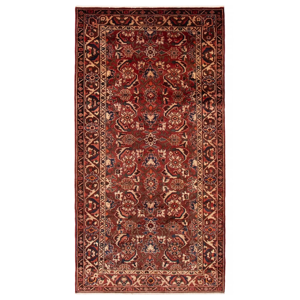 ECARPETGALLERY Hand-knotted Andelz Red Wool Rug - 5'2 x 10'0