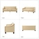 preview thumbnail 63 of 65, Mateo 82.28" Wide Transitional Genuine Leather Sofa with Nailhead Trim and Button-Tufted Back