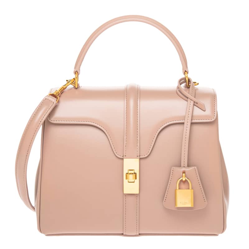 Celine Small 16 Bag in Satinated Calfskin - Soft Peach