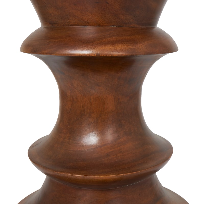 Brown Wood Accent Table