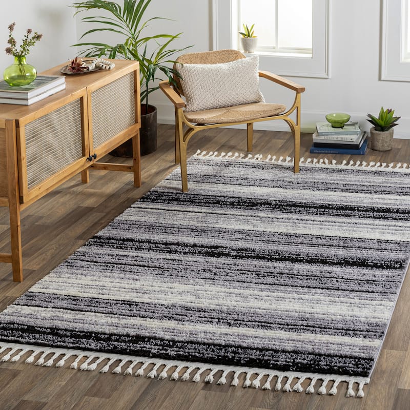 Artistic Weavers Karina Global Area Rug - 9' 2" x 12' - Black