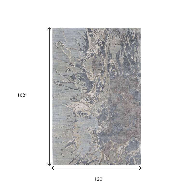 HomeRoots Abstract Industrial Rectangle Area Rug