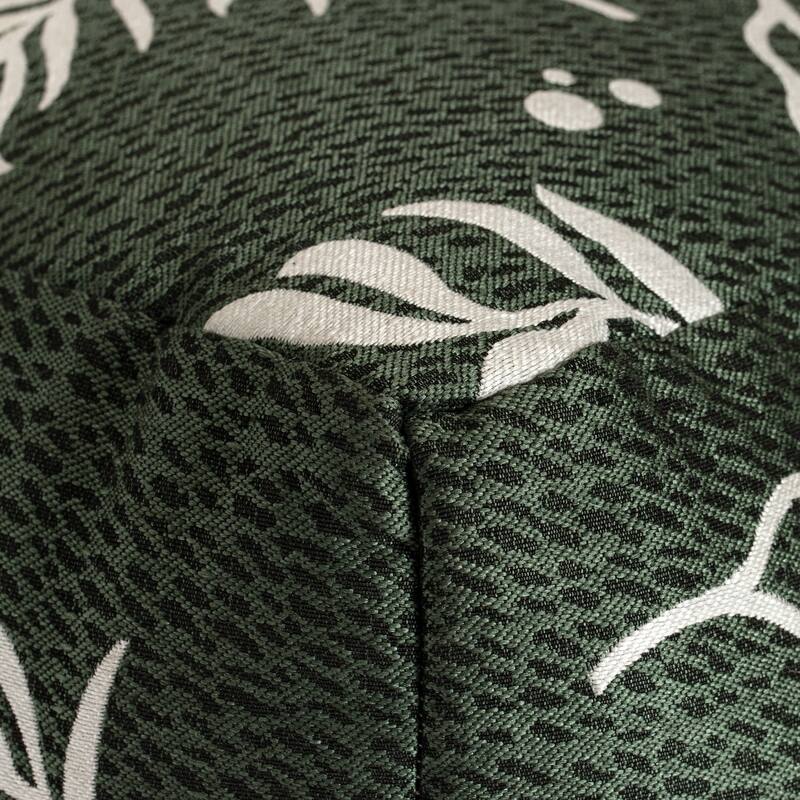 Jani Frangipani Indoor/Outdoor Square Pouf Ottoman - 18" x 18"