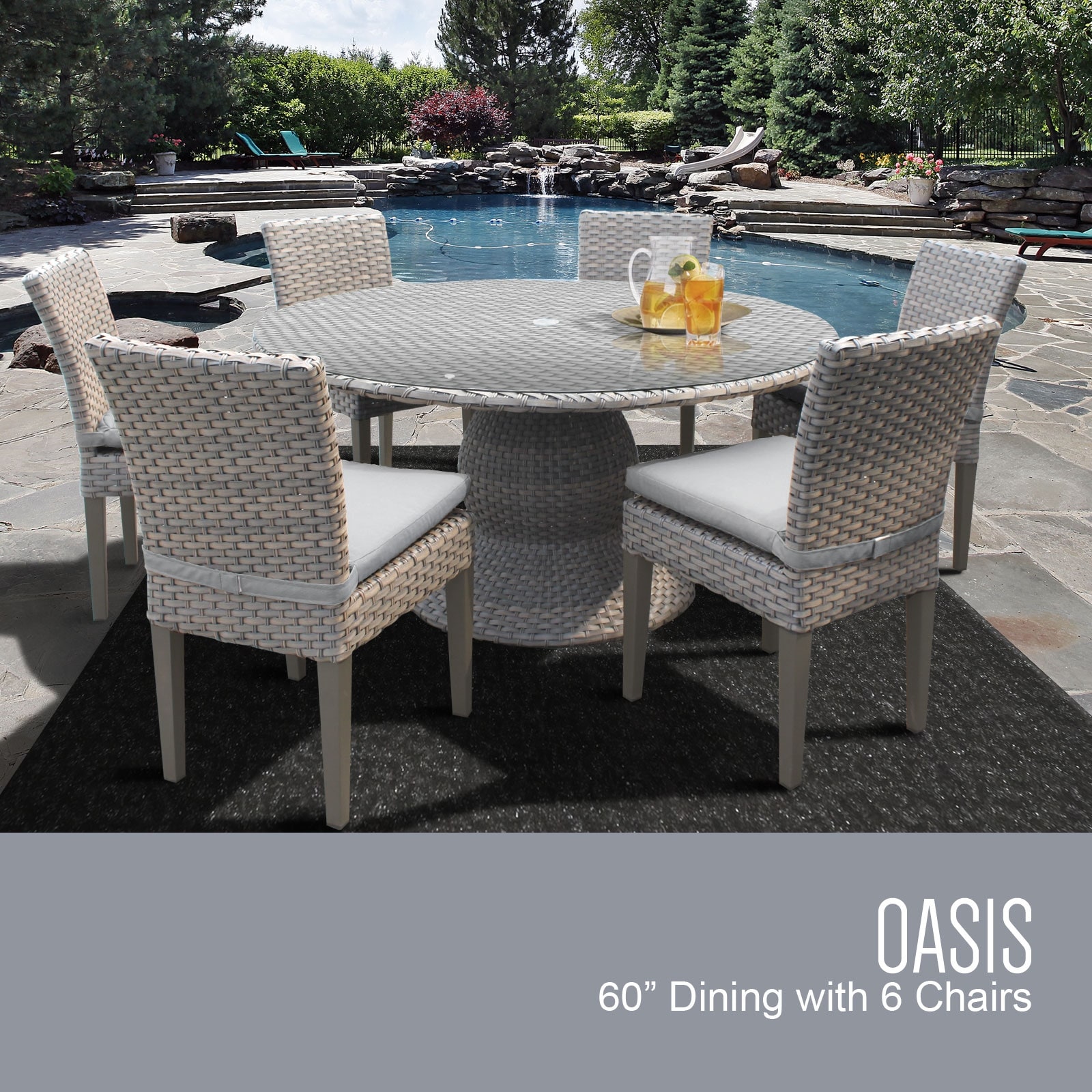 Tk classics 60 inch outdoor patio dining shop table