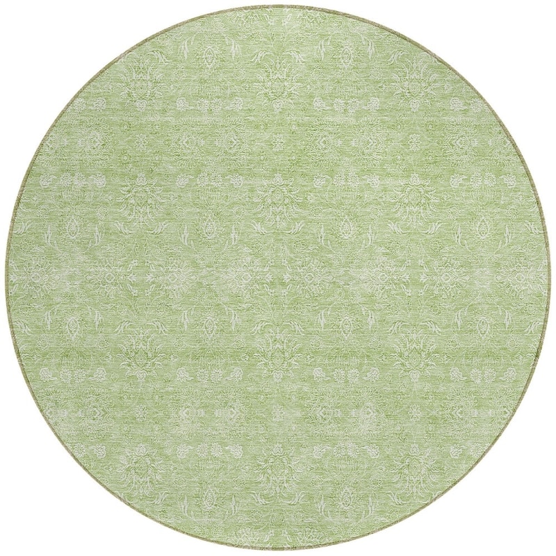 HomeRoots Floral Transitional Rectangle Outdoor Rug