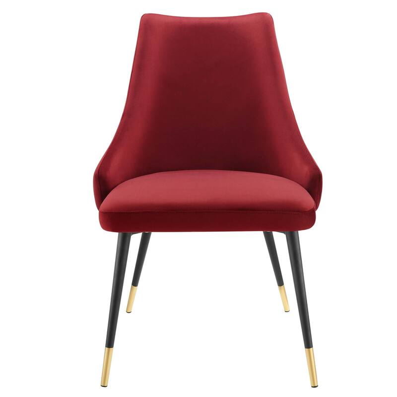 Modway Adorn Dining Side Chair Performance Velvet in Navy, Set of 2