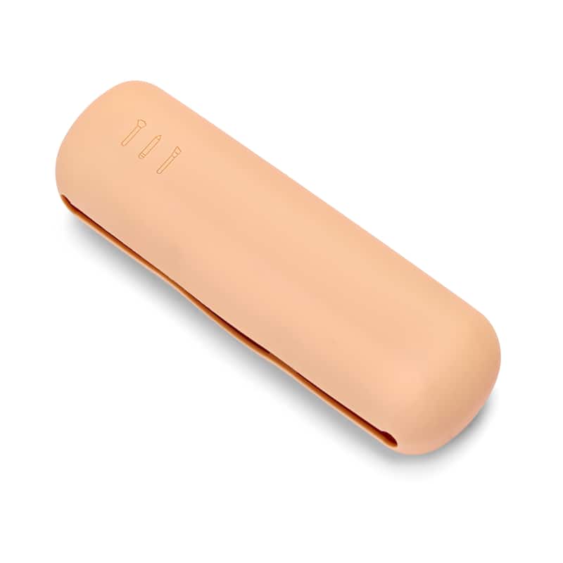 Travel Cosmetic Makeup Brush Holder - 2Pk - 8'' H X 2.5'' W X 1'' D - 8'' H X 2.5'' W X 1'' D - Matte - Peach
