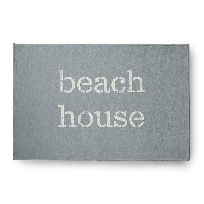 Beach House Nautical Indoor/Outdoor Rug - Pretty Grey - 4' x 6'