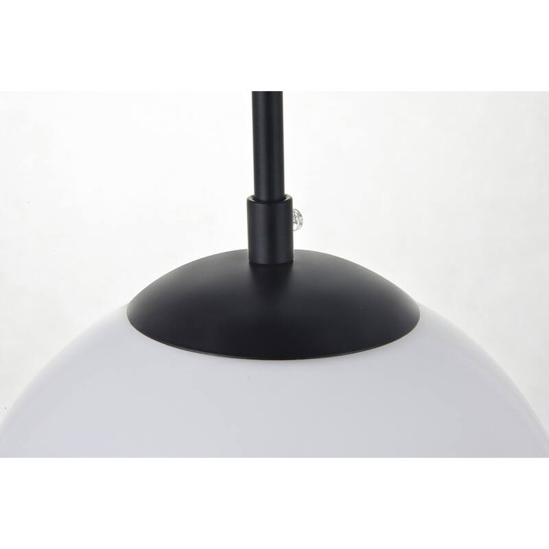 1-Light Pendant with 12 inch Frosted White Glass