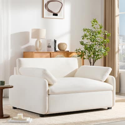 50x43" Oversized Chenille Sofa Couch Lounge with Pillows for Living Room