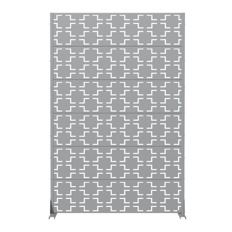 6 ft. H x 4 ft. Metal Privacy Screen Free Standing